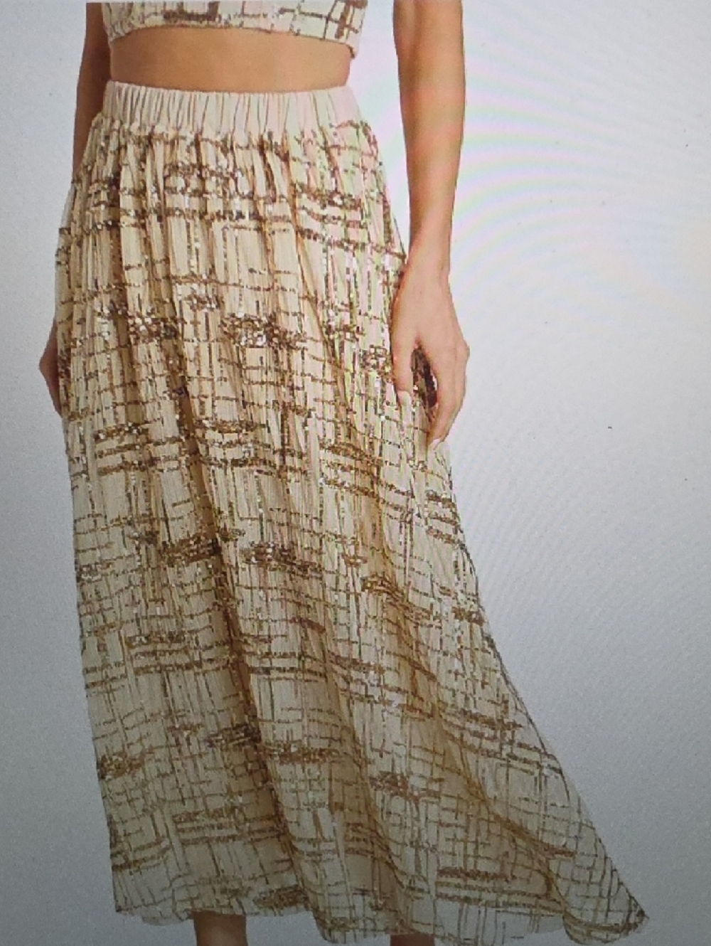 EN SAISON Romi Embellished Midi Skirt Size XS $218 - Picture 4 of 6
